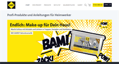 Desktop Screenshot of heimwerker.sakret.de